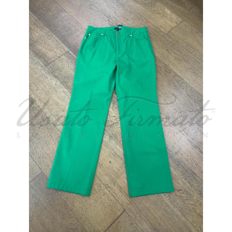 PANTALONE DONNA ESCADA VERDE TG. 40 | Mercatino dell'Usato Roma parioli 1