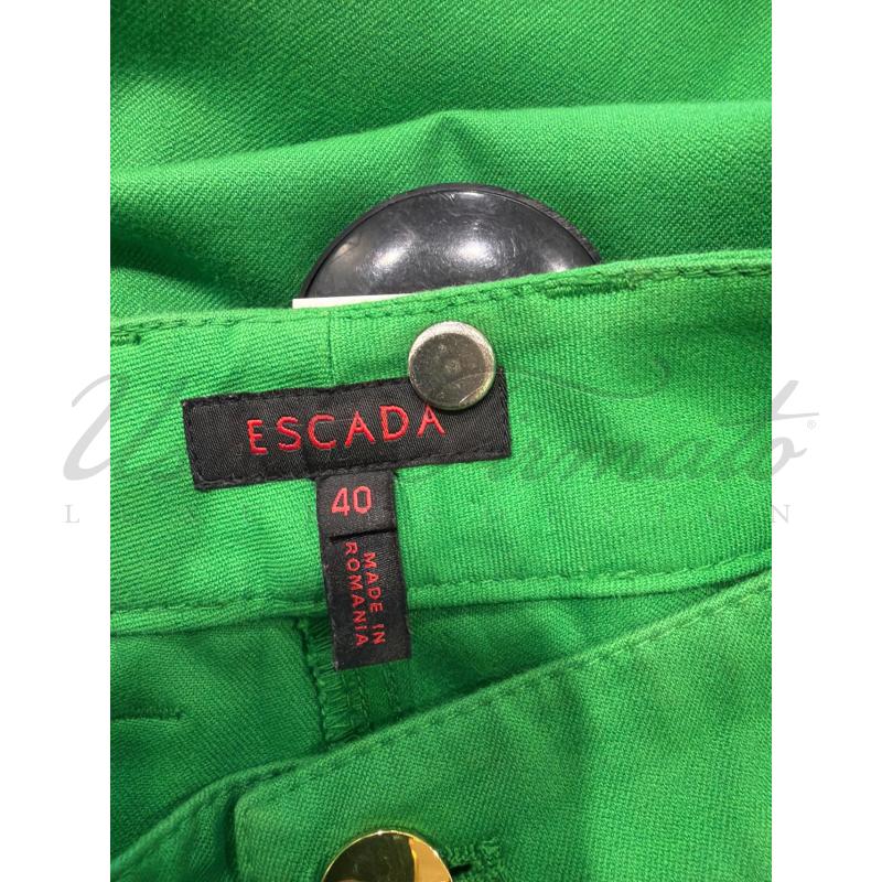 PANTALONE DONNA ESCADA VERDE TG. 40 | Mercatino dell'Usato Roma parioli 3
