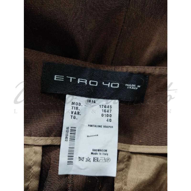 PANTALONE DONNA ETRO MARRONE TG 40 | Mercatino dell'Usato Roma parioli 3