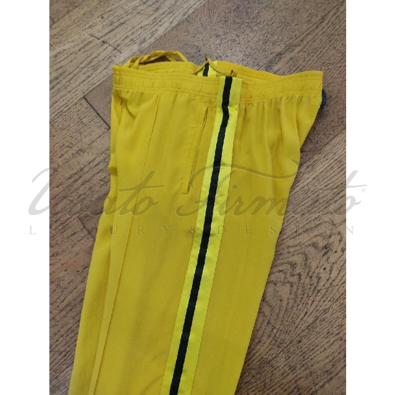PANTALONE DONNA GUCCI SETA GIALLA TG 38 | Mercatino dell'Usato Roma parioli 3