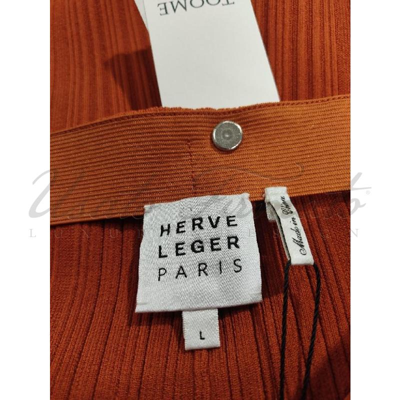 PANTALONE DONNA HERVE LEGER ARANCIO TG L | Mercatino dell'Usato Roma parioli 3