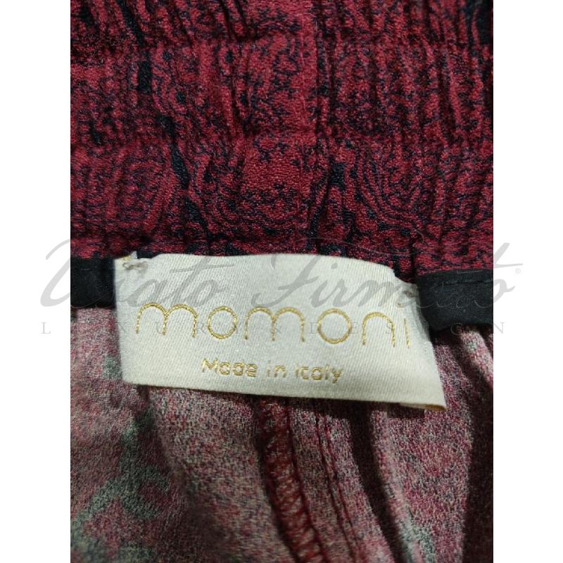 PANTALONE DONNA MOMONI ROSSO TG 40 | Mercatino dell'Usato Roma parioli 3