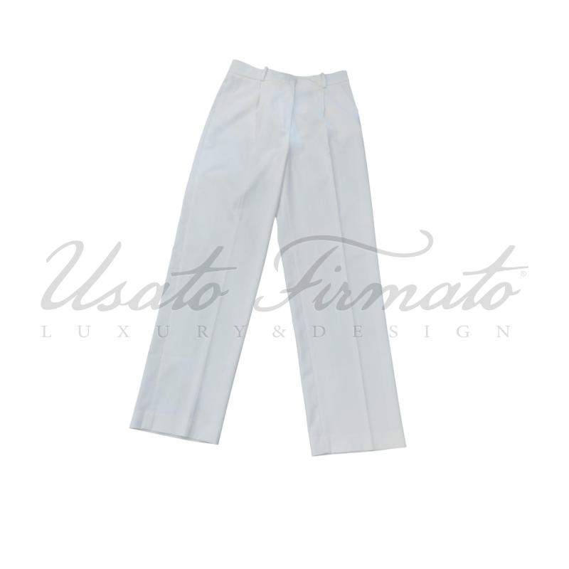 PANTALONE DONNA MUSIER BIANCO TG. 36 | Mercatino dell'Usato Roma parioli 1