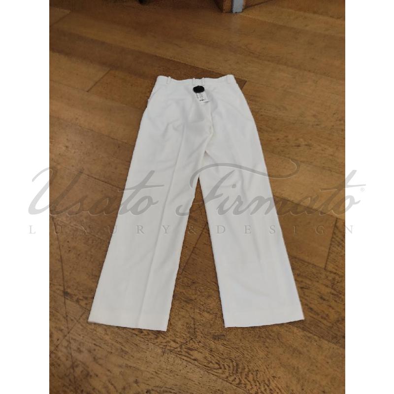 PANTALONE DONNA MUSIER BIANCO TG. 36 | Mercatino dell'Usato Roma parioli 2