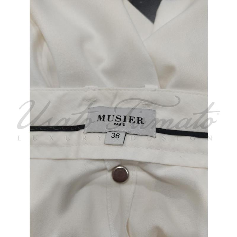 PANTALONE DONNA MUSIER BIANCO TG. 36 | Mercatino dell'Usato Roma parioli 3