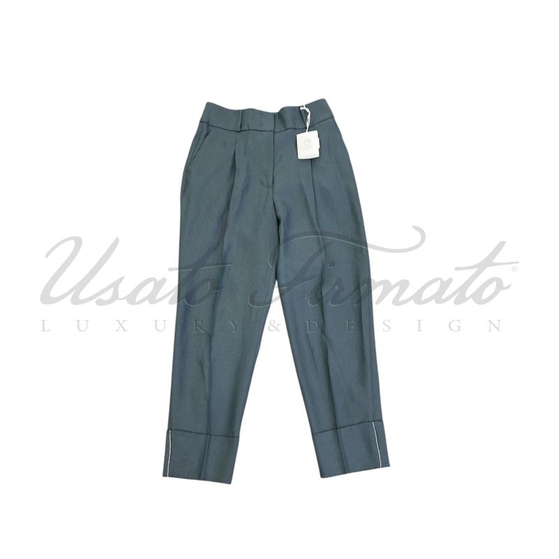 PANTALONE DONNA PESERICO VERDE TG. 44 | Mercatino dell'Usato Roma parioli 1