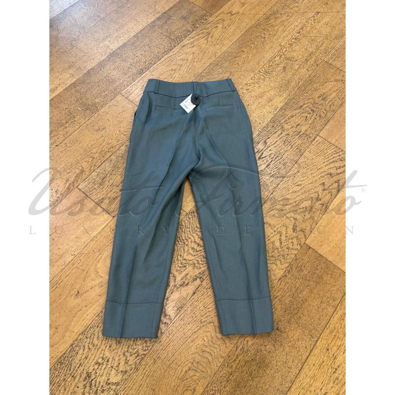 PANTALONE DONNA PESERICO VERDE TG. 44 | Mercatino dell'Usato Roma parioli 2