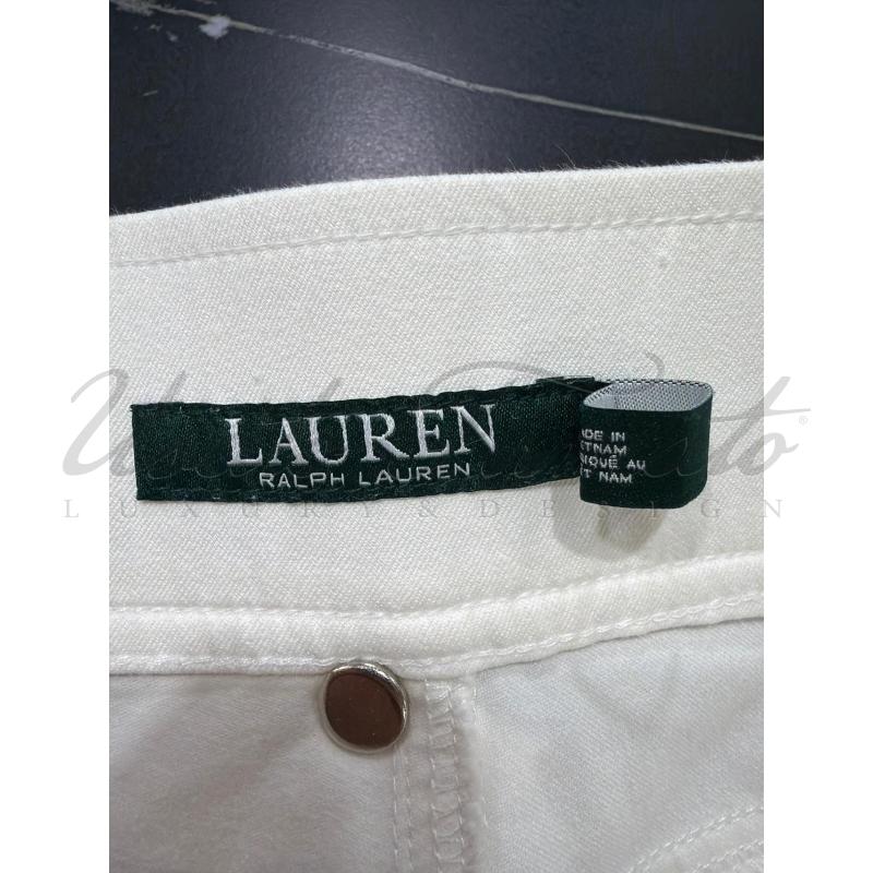 PANTALONE DONNA RALPH LAUREN BIANCO TG. 8P | Mercatino dell'Usato Roma parioli 3