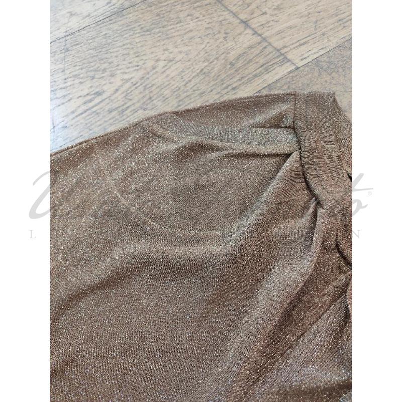 PANTALONE DONNA ROBERTO COLLINA LUREX MARRONE TG 42 | Mercatino dell'Usato Roma parioli 2