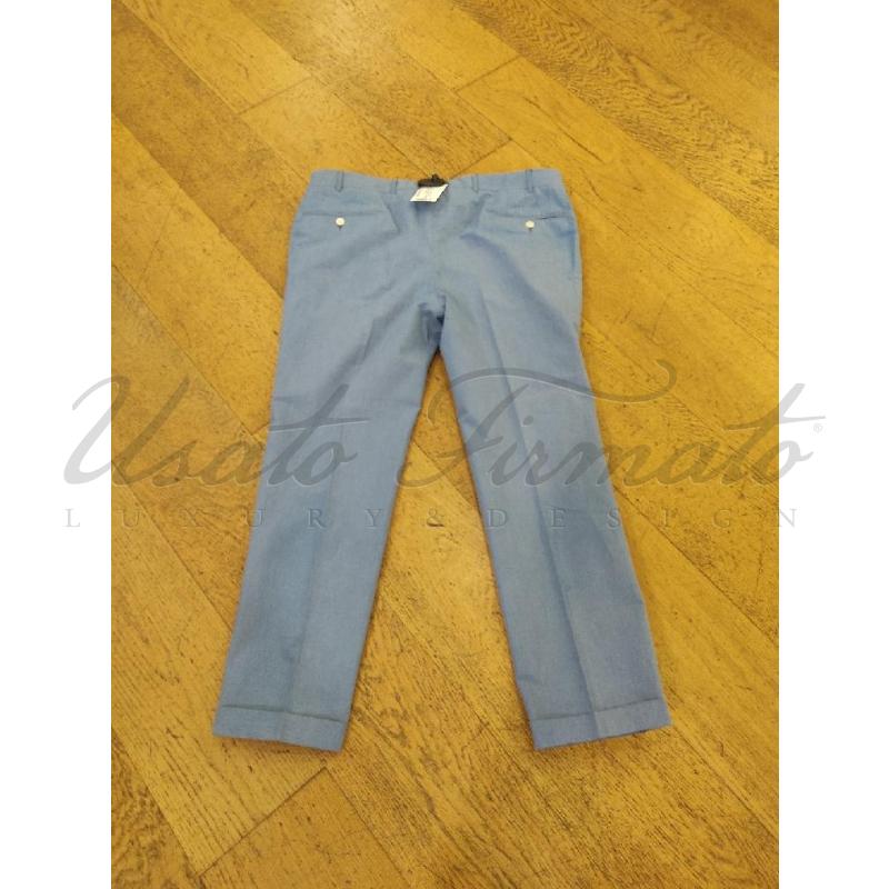 PANTALONE UOMO CORNELIANI CELESTE TG 52 | Mercatino dell'Usato Roma parioli 2