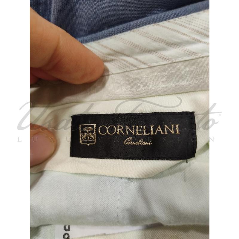 PANTALONE UOMO CORNELIANI CELESTE TG 52 | Mercatino dell'Usato Roma parioli 3