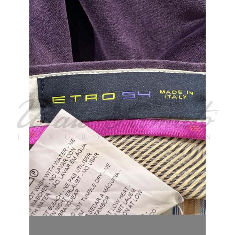 PANTALONE UOMO ETRO VIOLA TG 54 | Mercatino dell'Usato Roma parioli 3