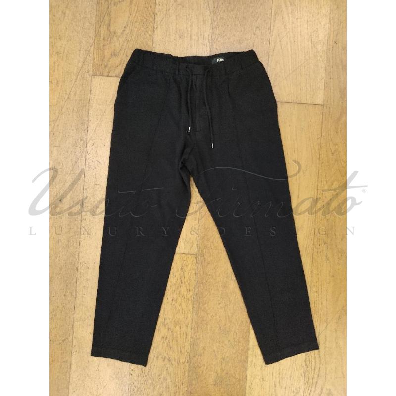 PANTALONE UOMO FENDI ROMA NERO ELASTICO TG 48 | Mercatino dell'Usato Roma parioli 1