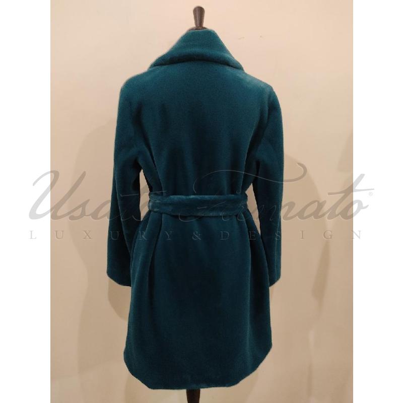 PELLICCIA PENNYBLACK PETROLIO ECO TG. 44 | Mercatino dell'Usato Roma parioli 4