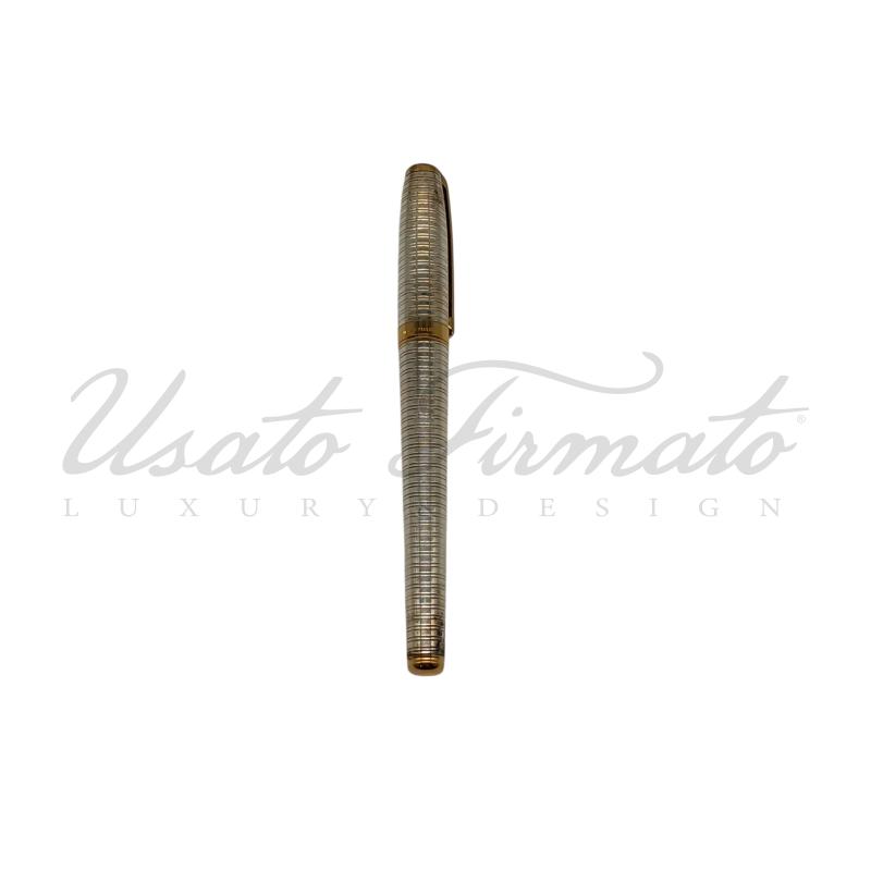 PENNA STILOGRAFICA ST DUPONT SILVER GOLD  | Mercatino dell'Usato Roma parioli 1