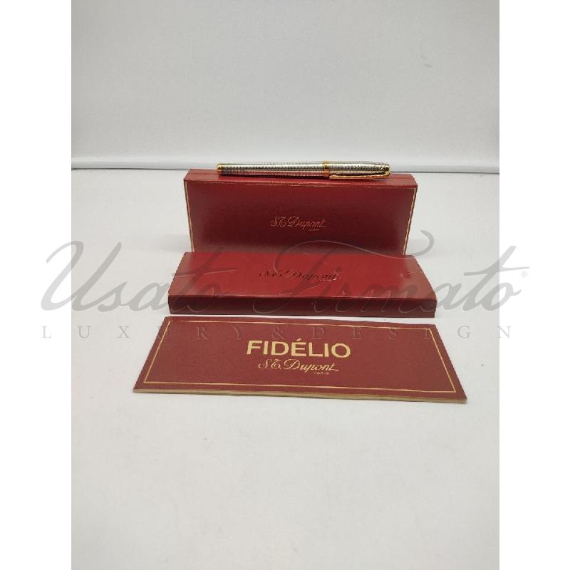 PENNA STILOGRAFICA ST DUPONT SILVER GOLD  | Mercatino dell'Usato Roma parioli 2