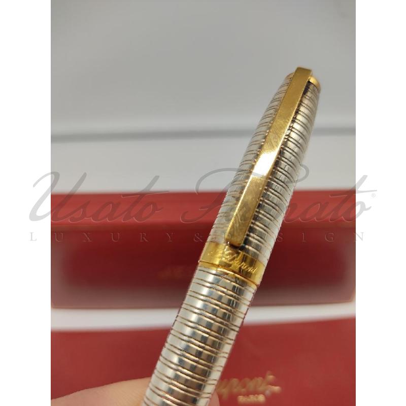 PENNA STILOGRAFICA ST DUPONT SILVER GOLD  | Mercatino dell'Usato Roma parioli 3