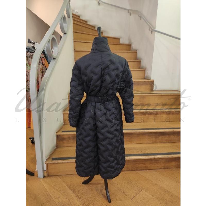 PIUMINO DONNA EMPORIO ARMANI NERO LUNGO TG 38 | Mercatino dell'Usato Roma parioli 3