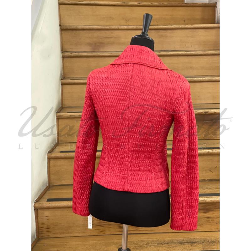 PIUMINO DONNA EMPORIO ARMANI ROSSO TG 38 | Mercatino dell'Usato Roma parioli 3