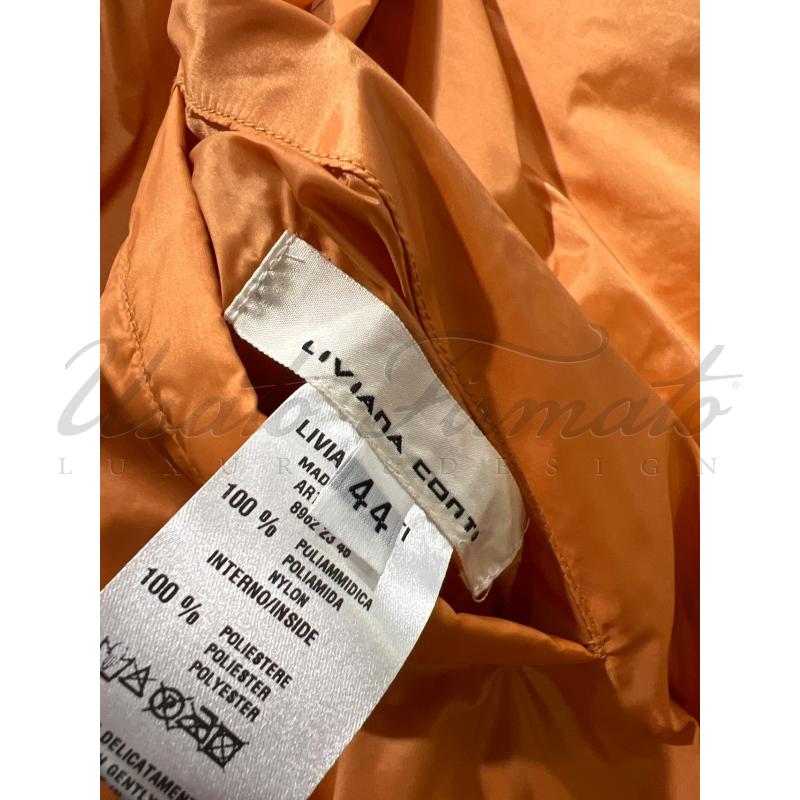 PIUMINO DONNA LIVIANA CONTI ROSA ARANCIO DOUBLE TG. 44 | Mercatino dell'Usato Roma parioli 4