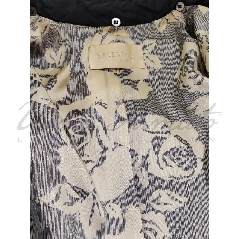 PIUMINO DONNA VALENTINO GARAVANI NERO PELLICCIA TG.46 | Mercatino dell'Usato Roma parioli 5