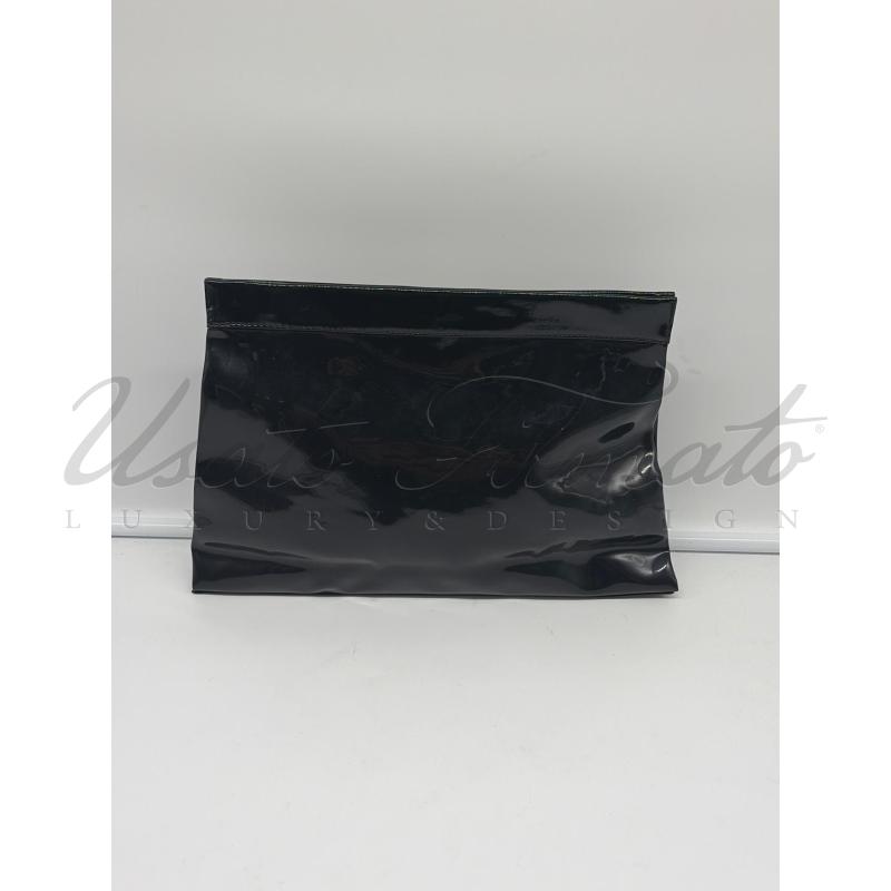 POCHETTE MOSCHINO NERA CERCHIO ORO | Mercatino dell'Usato Roma parioli 2