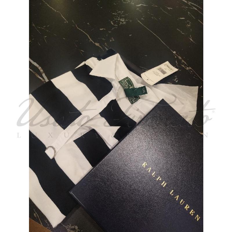 POLO DONNA POLO RALPH LAUREN RIGHE BIANCO NERO TG S | Mercatino dell'Usato Roma parioli 4