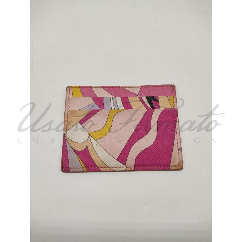 PORTA CARTE EMILIO PUCCI MULTICOLOR  | Mercatino dell'Usato Roma parioli 2