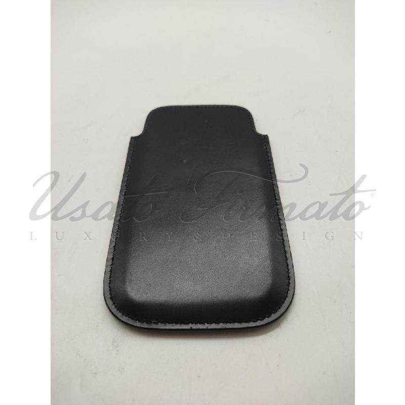 PORTA CELLULARE  SALVATORE FERRAGAMO NERO PELLE  | Mercatino dell'Usato Roma parioli 3