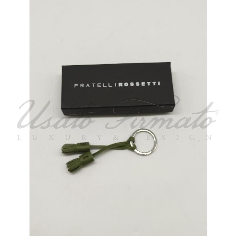 PORTA CHIAVI FRATELLI ROSSETTI VERDE PELLE  | Mercatino dell'Usato Roma parioli 2