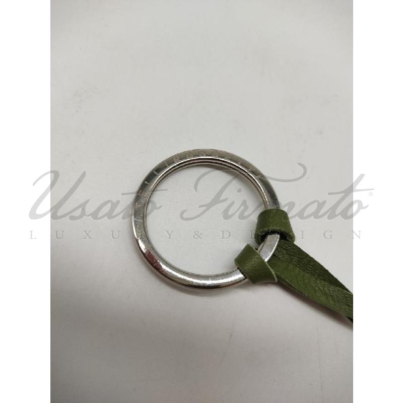 PORTA CHIAVI FRATELLI ROSSETTI VERDE PELLE  | Mercatino dell'Usato Roma parioli 3