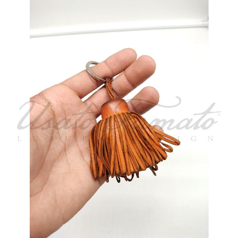 PORTA CHIAVI HERMES FRANGE PELLE ARANCIO  | Mercatino dell'Usato Roma parioli 2