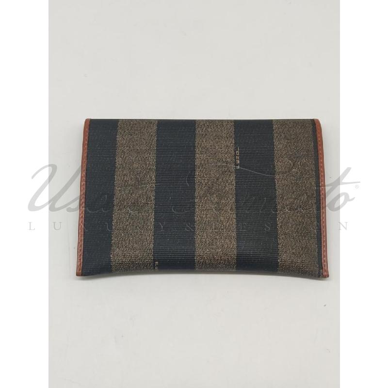 PORTA DOCUMENTI FENDI SAS VINTAGE MARRONE  | Mercatino dell'Usato Roma parioli 3