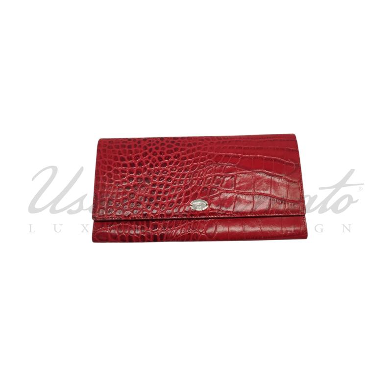 PORTA DOCUMENTI LANCEL PELLE ROSSA | Mercatino dell'Usato Roma parioli 1
