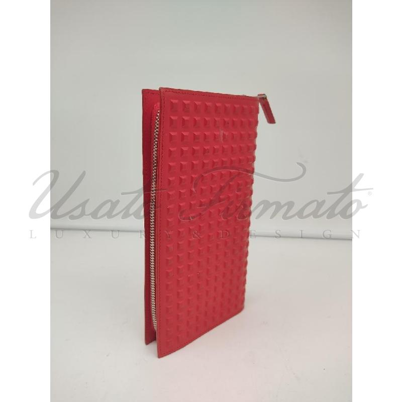 PORTA FOGLIO BALENCIAGA PUZZLE ROSSO | Mercatino dell'Usato Roma parioli 2