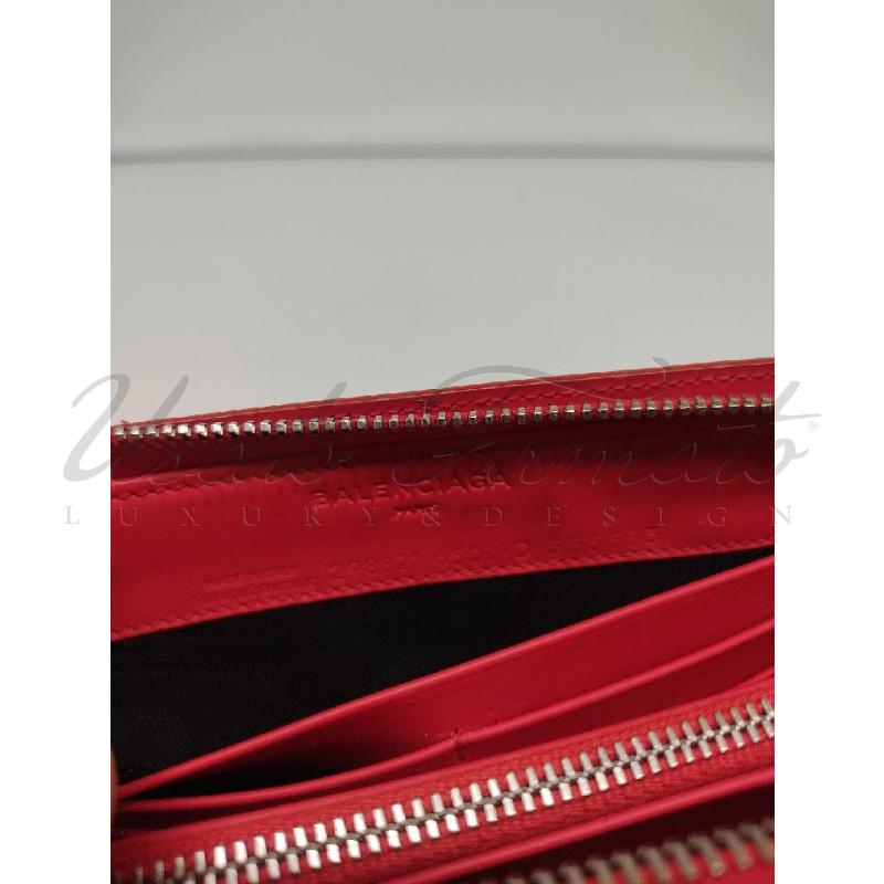 PORTA FOGLIO BALENCIAGA PUZZLE ROSSO | Mercatino dell'Usato Roma parioli 3