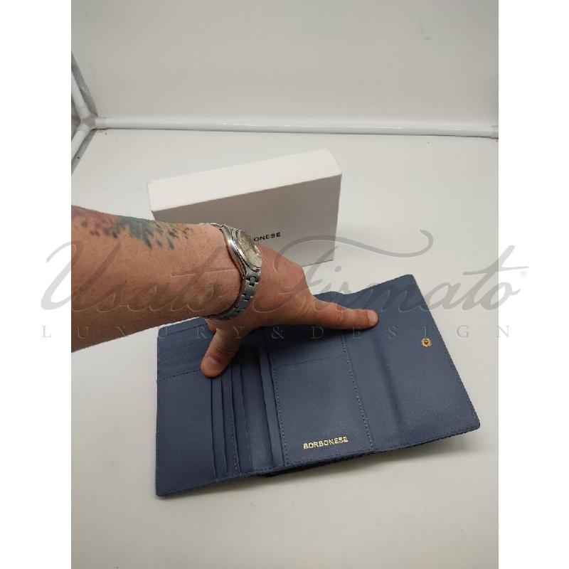 PORTA FOGLIO BORBONESE BLU  | Mercatino dell'Usato Roma parioli 4