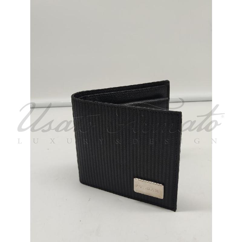 PORTA FOGLIO BULGARI NERO  | Mercatino dell'Usato Roma parioli 2