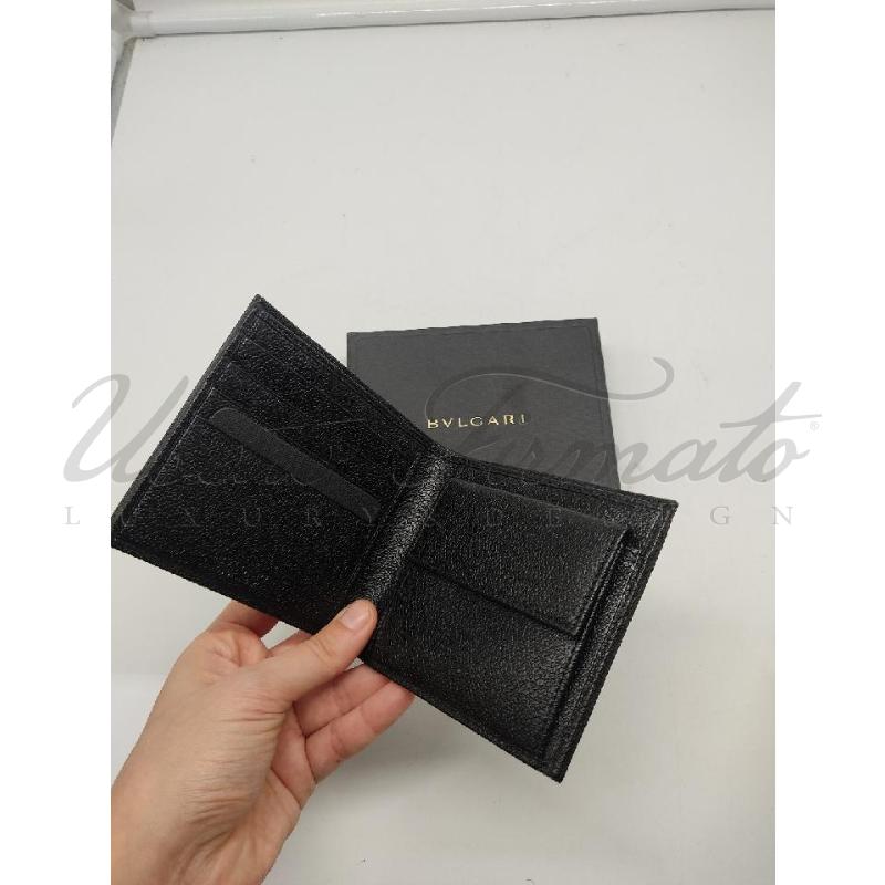 PORTA FOGLIO BULGARI NERO  | Mercatino dell'Usato Roma parioli 3