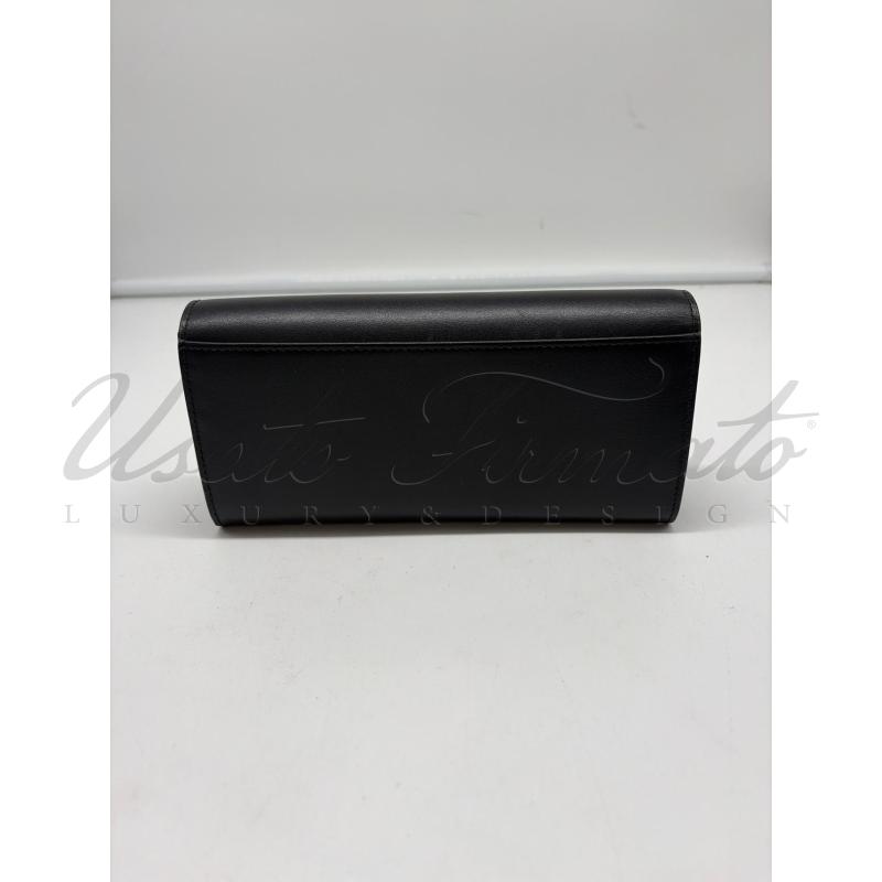 PORTA FOGLIO FURLA NERO PELLE  | Mercatino dell'Usato Roma parioli 3