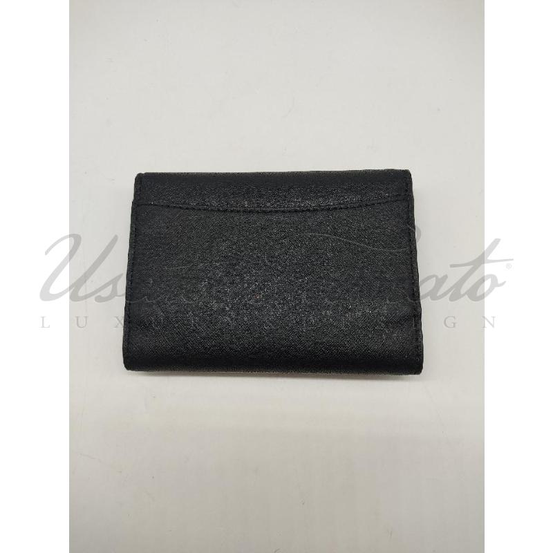 PORTA FOGLIO TORY BURCH NERO  | Mercatino dell'Usato Roma parioli 2