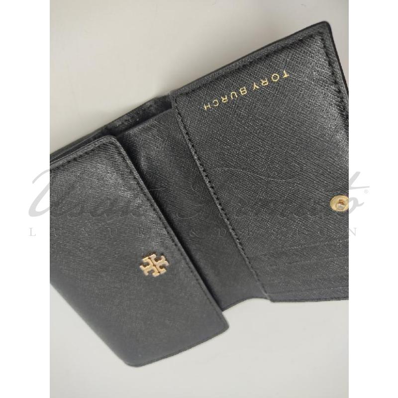 PORTA FOGLIO TORY BURCH NERO  | Mercatino dell'Usato Roma parioli 4