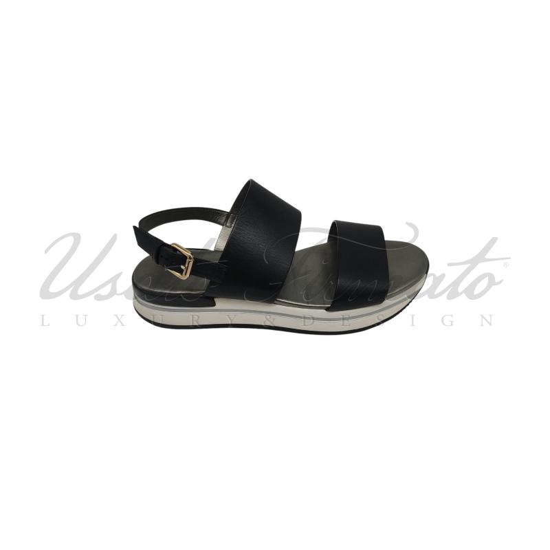 SANDALI DONNA HOGAN NERI TG. 41 | Mercatino dell'Usato Roma parioli 1