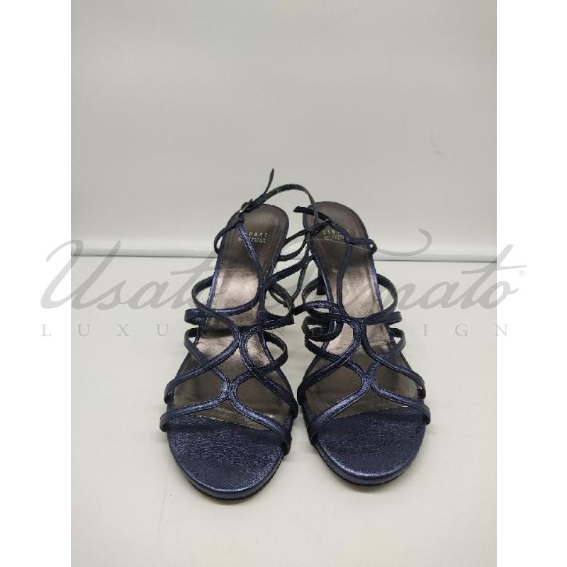 SANDALI DONNA STUART WEITZMAN BLU TG.40.5 | Mercatino dell'Usato Roma parioli 2
