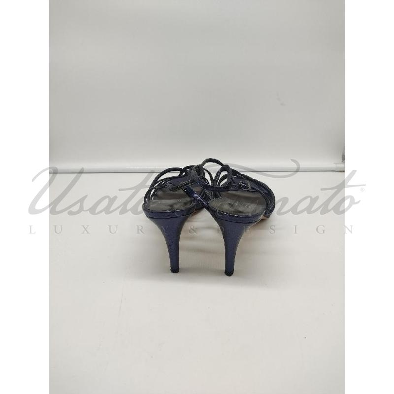 SANDALI DONNA STUART WEITZMAN BLU TG.40.5 | Mercatino dell'Usato Roma parioli 3