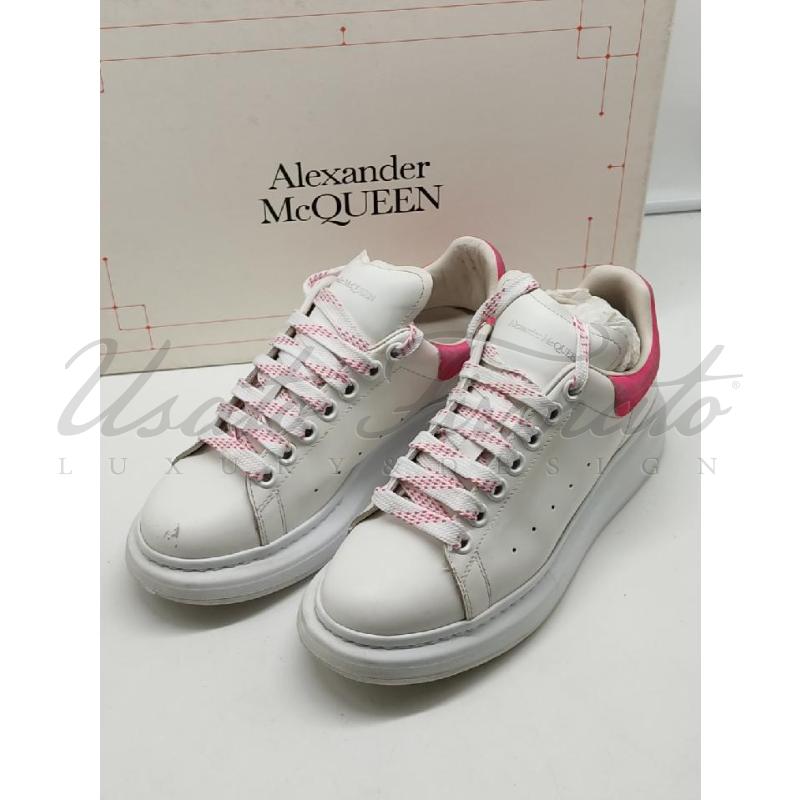 SCARPE DONNA ALEXANDER MC QUEEN OVERSIZE BIANCA ROSA TG 38 | Mercatino dell'Usato Roma parioli 2