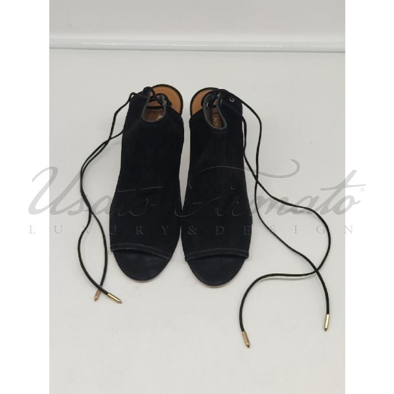 SCARPE DONNA AQUAZZURRA NERI TG.36.5 | Mercatino dell'Usato Roma parioli 2