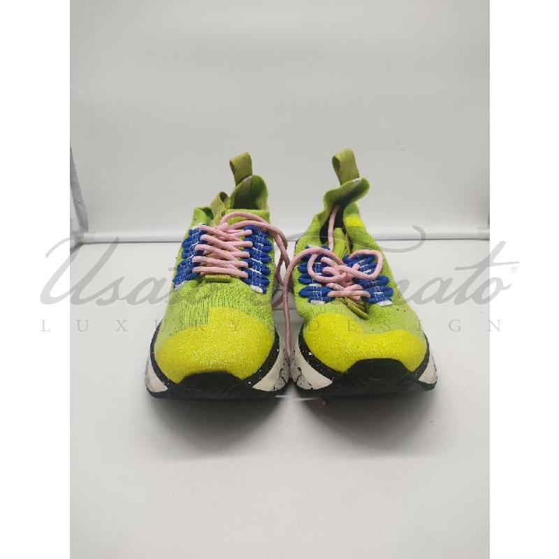 SCARPE DONNA BARRACUDA VERDE LIME CALZA TG.40  | Mercatino dell'Usato Roma parioli 2