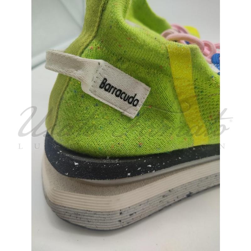 SCARPE DONNA BARRACUDA VERDE LIME CALZA TG.40  | Mercatino dell'Usato Roma parioli 4
