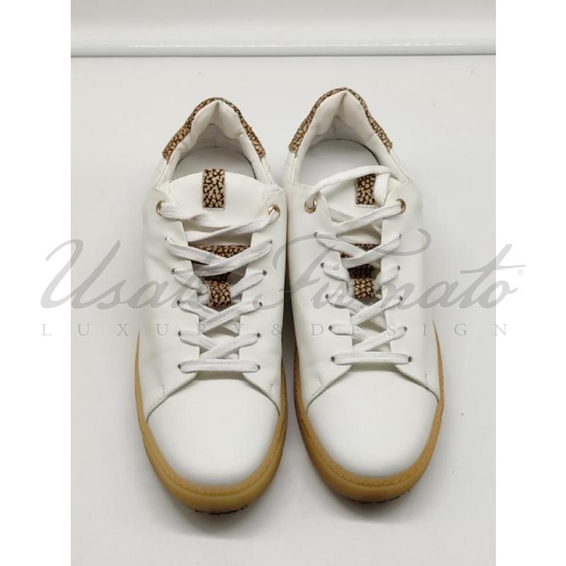 SCARPE DONNA BORBONESE BIANCO BEIGE TG 40 | Mercatino dell'Usato Roma parioli 2